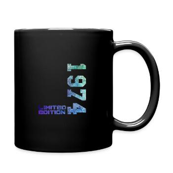 50e anniversaire homme femme 50 ans 1974 déco drôle - Mug uni - noir - Droite