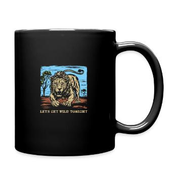 African Lion 2024 02 - Full Colour Mug - black - Right