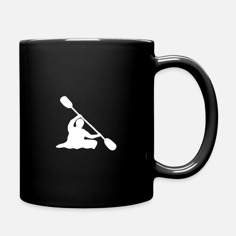 Canoe kayak - Full Colour Mug - black