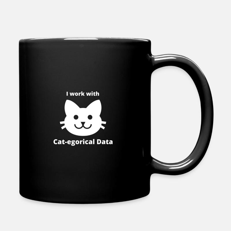 Cat-Egorical Data - Data Science T-Shirt - Mug uni - noir
