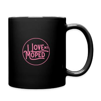 I love my moped driver moped moped driver - Full Colour Mug - black - Right