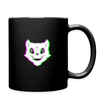 Méchant chat Techno Rave Halloween Trip - Mug uni - noir - Droite