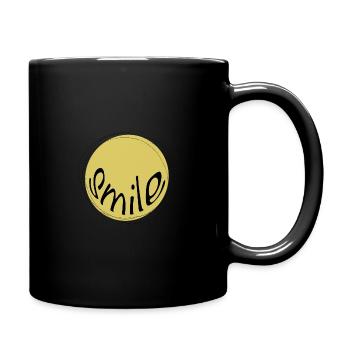 Smile - Full Colour Mug - black - Right