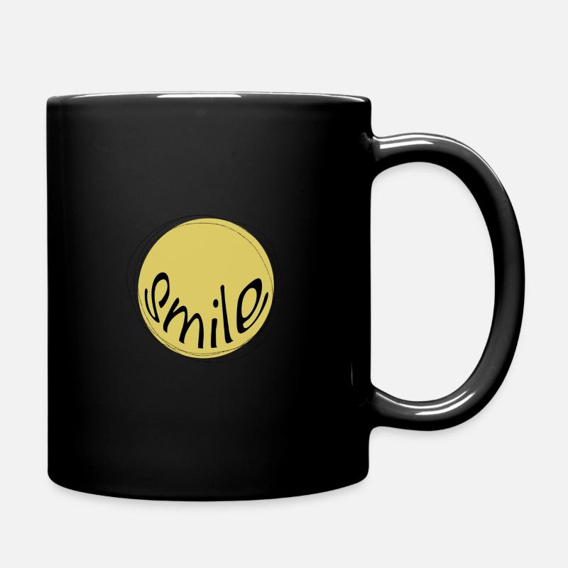 Smile - Tasse einfarbig - Schwarz