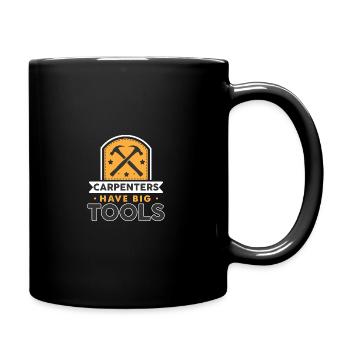 Drôle de charpentier sarcastique gros outils Noël - Mug uni - noir - Droite
