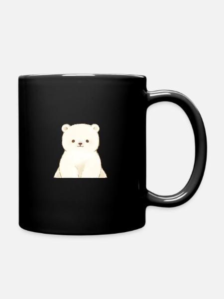 Cute Bear - Full Colour Mug - black