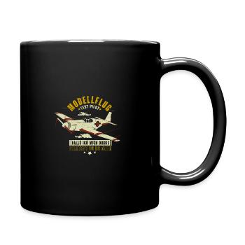 Modellflieger Modellflug RC Flugzeug Test Pilot - Tasse einfarbig - Schwarz - Rechts
