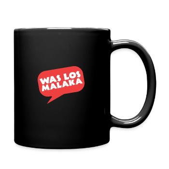Was Los Malaka Griechin Grieche Greek - Tasse einfarbig - Schwarz - Rechts
