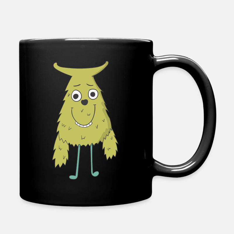 Grünes Monster - Tasse einfarbig - Schwarz