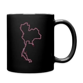 Thailand - Tasse einfarbig - Schwarz - Rechts