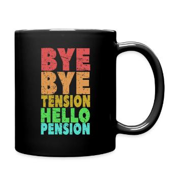Pension - Full Colour Mug - black - Right