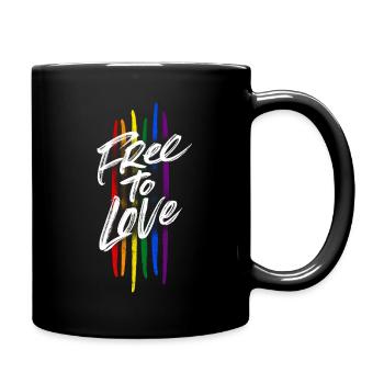 Libre d'aimer - LGBT - Mug uni - noir - Droite