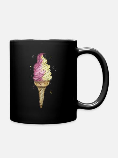 Eis,Eis! - Tasse einfarbig - Schwarz