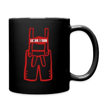 Leverkusen - Zieht den Bayern die Lederhosen aus - Tasse einfarbig - Schwarz - Rechts