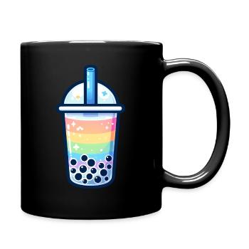 Thé Boba coloré - Mug uni - noir - Droite