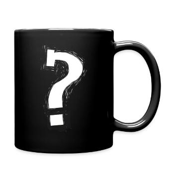 Question mark - Full Colour Mug - black - Right