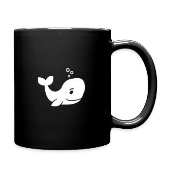 Wal - Tasse einfarbig - Schwarz - Rechts