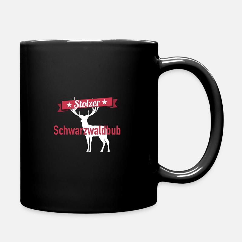 Stolzer Schwarzwaldbub Schwarzwald Design - Tasse einfarbig - Schwarz