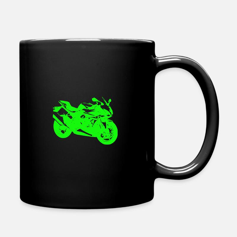 Machine de course de moto - Mug uni - noir