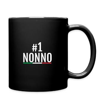 World's Best Nonno Ever Shirt - Italian Grandfathe - Full Colour Mug - black - Right