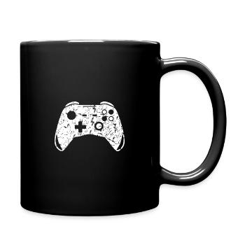 Gamepad used look - gamer - Full Colour Mug - black - Right