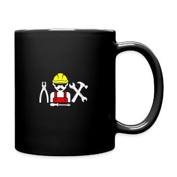 Heimwerker Handwerker - Tasse einfarbig - Schwarz - Rechts