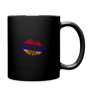 Armenia Armenian Flag Kiss Gift - Full Colour Mug - black - Right