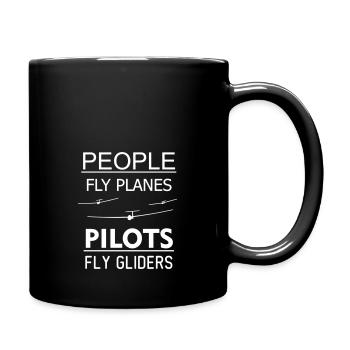 Glider Gliding Glider Glider Tshirt - Full Colour Mug - black - Right