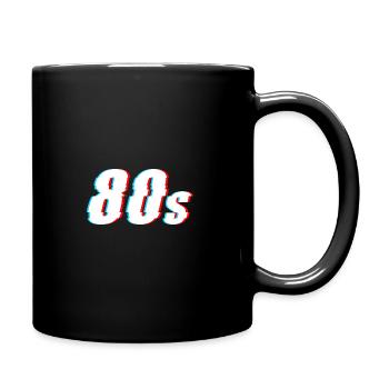80s 80er Glitch - Tasse einfarbig - Schwarz - Rechts