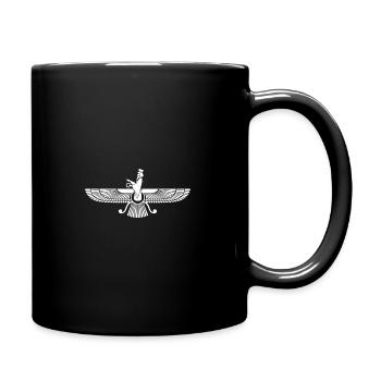 Faravahar Symbol Iran Persian Spiritual - Full Colour Mug - black - Right