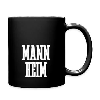 Mannheim - Tasse einfarbig - Schwarz - Rechts