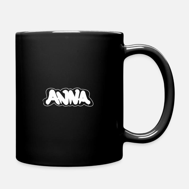 Anna Vorname - Tasse einfarbig - Schwarz