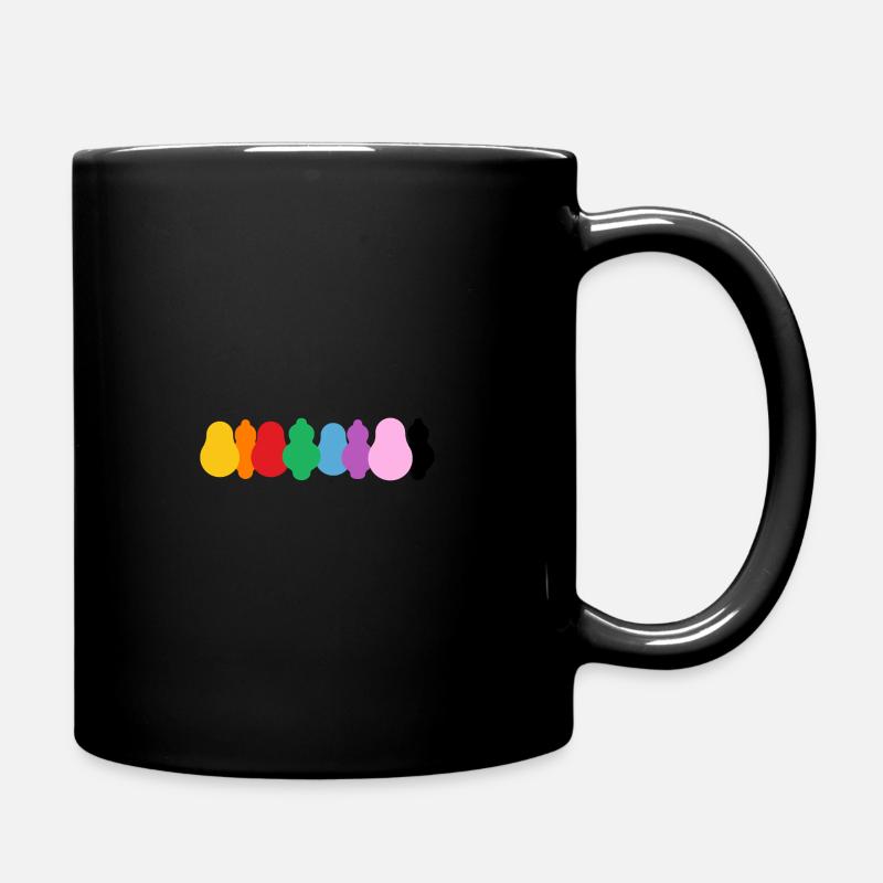 Famille arc-en-ciel Barbapapa - Mug uni - noir