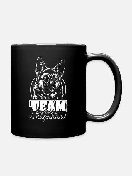 TEAM DEUTSCHER SCHÄFERHUND Wilsigns Hundesport - Tasse einfarbig - Schwarz