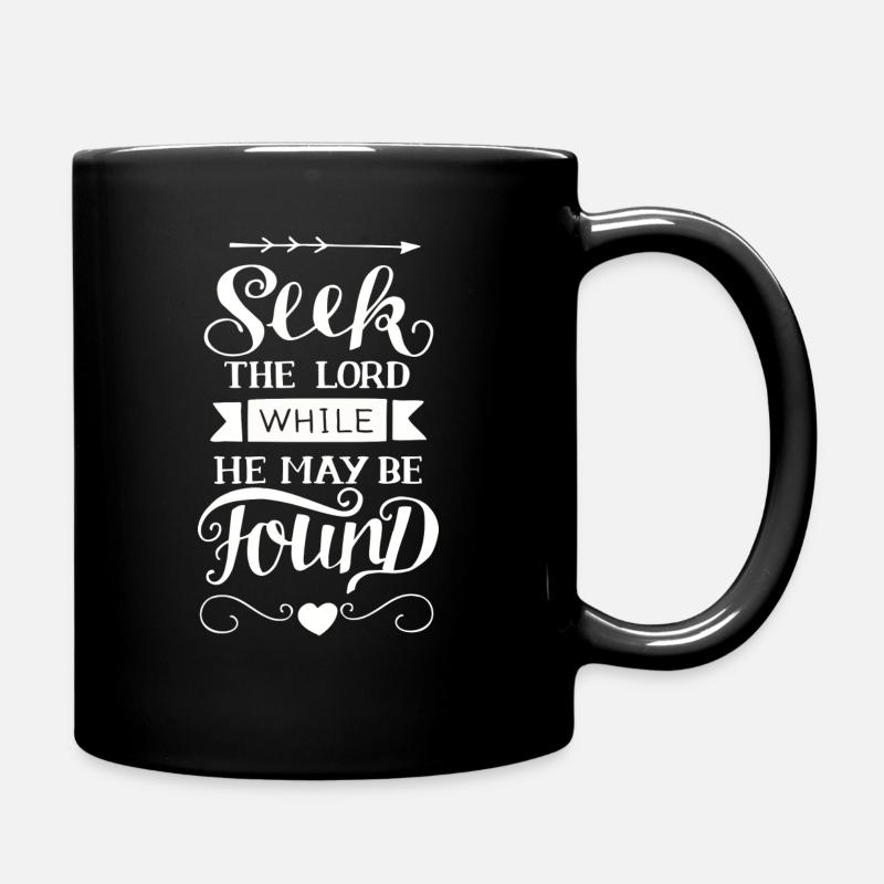 Seek the Lord - Tasse einfarbig - Schwarz