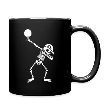 Table tennis player Dabbing skeleton Table tennis - Full Colour Mug - black - Right