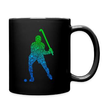 Joueurs De Hockey, Hockey Sur Gazon, Enfants, Garçons, Hockey - Mug uni - noir - Droite