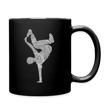 Breakdance Danse Breakdance Empreinte digitale - Mug uni - noir - Droite