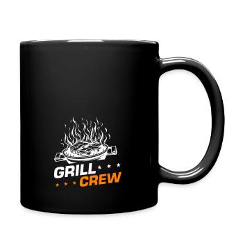 Grill Crew Grillen - Tasse einfarbig - Schwarz - Rechts