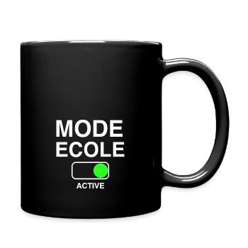 SCHOOL BACK TO SCHOOL FUNNY GIFT - Full Colour Mug - black - Right
