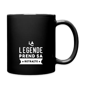 The legend retires - Full Colour Mug - black - Right