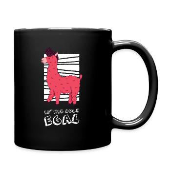 Lama I don't care " - Full Colour Mug - black - Right
