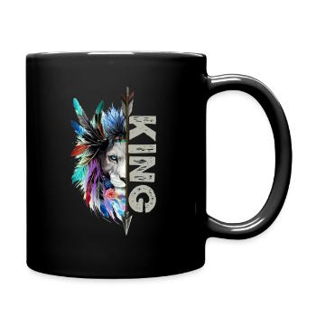 King and Queen Lion Couple couple homme - Mug uni - noir - Droite