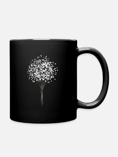 Blume Pusteblume - Tasse einfarbig - Schwarz