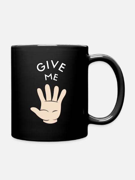 Give Me Five ! - Mug uni - noir