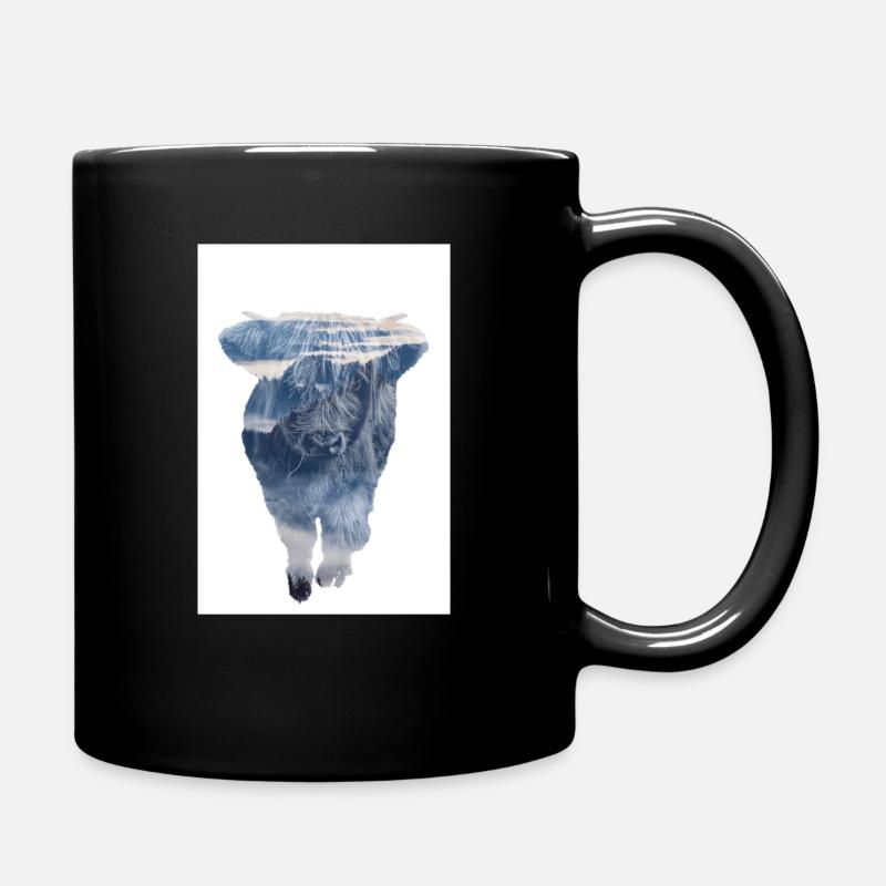 Kuh - Tasse einfarbig - Schwarz