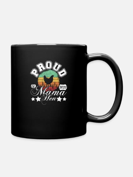 Maman poule poules poules fête des mères - Mug uni - noir
