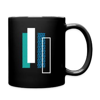 Buchstabe I i - Tasse einfarbig - Schwarz - Rechts