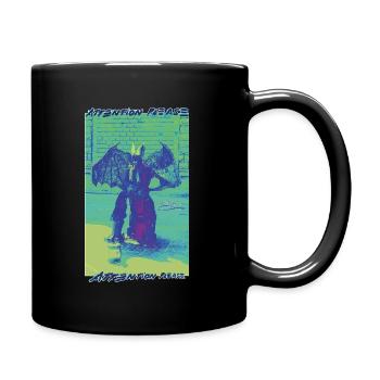 ATTENTION PLEASE - Tasse einfarbig - Schwarz - Rechts