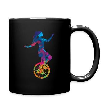 Monocycle cadeau monocyclisme monocycliste Rétro - Mug uni - noir - Droite